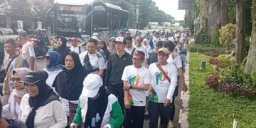 Ribuan Peserta Tumpah Ruah di Jalan Sehat Milad Muhammadiyah Kota Bogor 