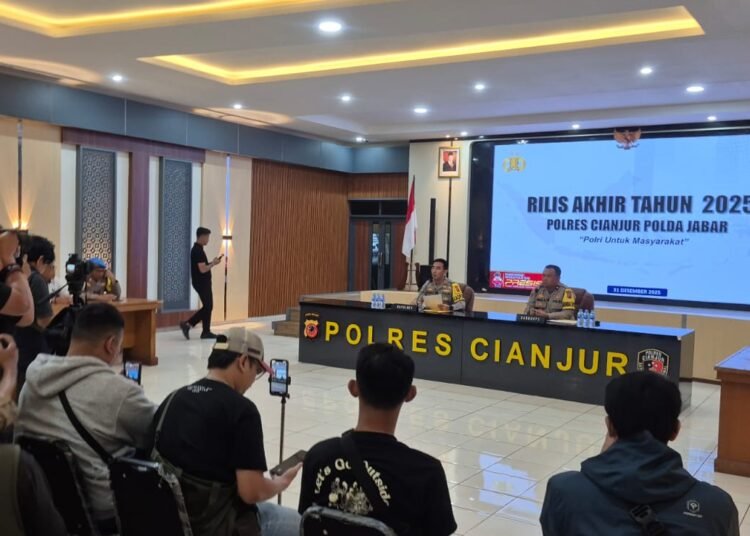 Angka Kriminalitas Turun Sepanjang 2025, Kapolres Cianjur Ungkap Hasil Evaluasi Akhir Tahun