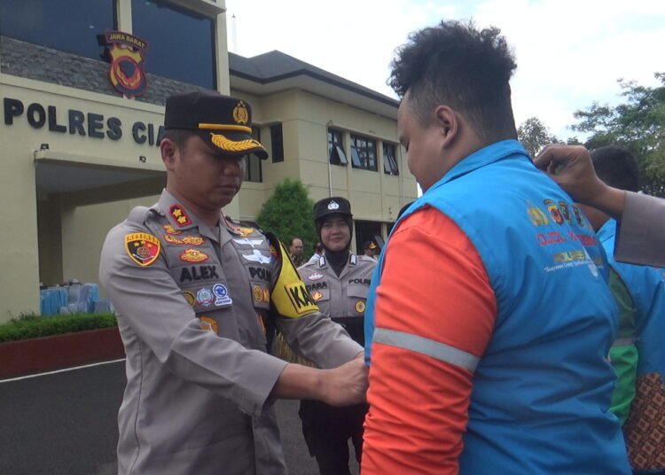 Program Ojek Kamtibmas Cianjur, 100 Pengemudi Online dan Pangkalan Deklarasi Jaga Keamanan