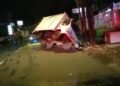 Truk Box Terguling dan Tabrak Tiang Listrik di Kota Bogor, 2 Orang Terluka