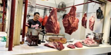 Jelang Ramadan, Harga Daging Sapi di Pasar Gembrong Sukasari Bogor Naik