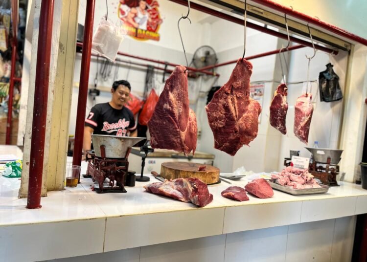 Jelang Ramadan, Harga Daging Sapi di Pasar Gembrong Sukasari Bogor Naik