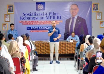 Eddy Soeparno Sosialisasi 4 Pilar Kebangsaan di Tanah Sareal, Tekankan Ekonomi Kerakyatan