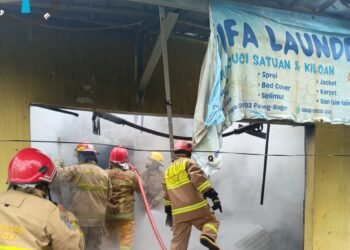 Toko Laundry di Parung Terbakar, Diduga Karena Kebocoran Gas