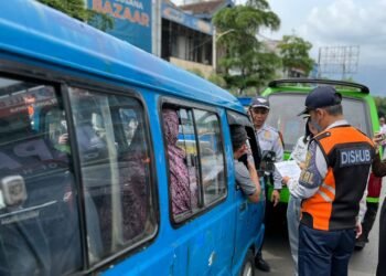 54 Angkot Terjaring Razia Petugas Gabungan di Kota Bogor 