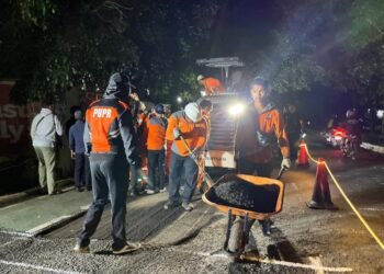 Rawan Timbulkan Korban, Pemkot Bogor Ambil Alih Penambalan Jalan Nasional
