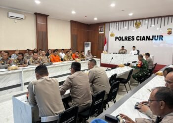 Polres Cianjur Ikuti Rakor Linsek Nasional Kesiapan Operasi Ketupat 2026