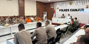 Polres Cianjur Ikuti Rakor Linsek Nasional Kesiapan Operasi Ketupat 2026
