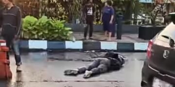 Hantam Genangan Air saat Ngebut, Pemotor di Cibinong Terluka