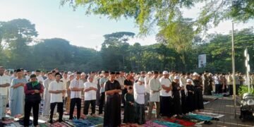 Ribuan Warga Muhammadiyah Gelar Salat Idulfitri di Lapangan Sempur Kota Bogor 