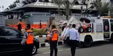 Dishub : Total 17 Kendaraan Ditindak Karena Parkir Sembarangan di Kawasan Stadion Pakansari