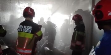 Ruko Lantai 2 di Baranangsiang Kota Bogor Terbakar