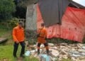 Hujan Deras, Tembok Rumah Warga di Cipaku Ambruk