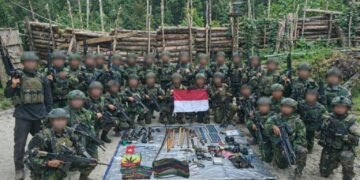 Operasi TNI di Nduga Satgas Yonif 300 Amankan Senjata dan Logistik Kelompok Bersenjata