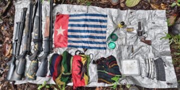 Operasi TNI di Nduga Satgas Yonif 300 Amankan Senjata dan Logistik Kelompok Bersenjata