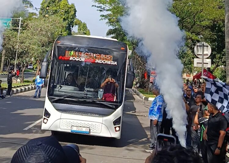 Bus Listrik Rute Bojonggede-Sentul Dibuka, Gratis Selama 3 Bulan