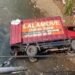 Tali Gas Putus, Truk Box Terperosok ke Sungai Cigudeg