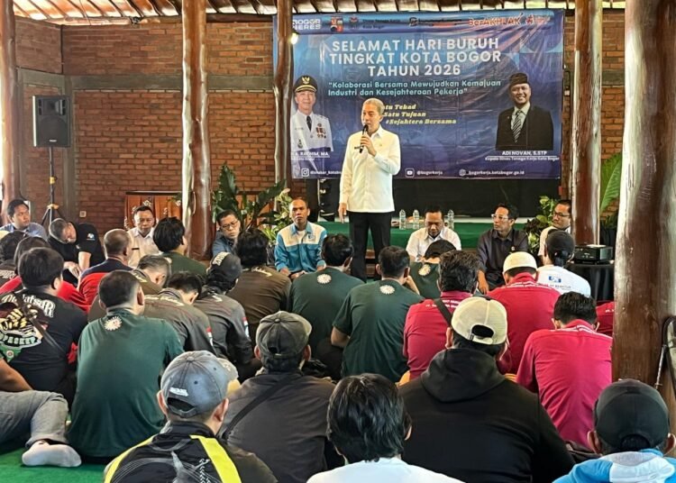 Peringatan Hari Buruh di Kota Bogor, Dedie Rachim Tekankan Pentingnya Sinergi