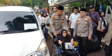 73 Jemaah Haji Cianjur Berangkat dari Polres Cianjur, Dapat Fasilitas Transit dan Pemeriksaan Medis