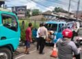 Angkot Tabrak Truk di Cibungbulang, 3 Orang Luka-luka