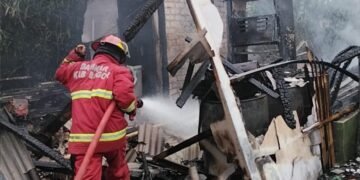Korsleting Listrik, Rumah Warga Ciampea Ludes Terbakar