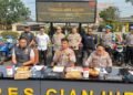 Polres Cianjur Amankan 34 Motor Curian dan Tangkap 6 Pelaku Curanmor