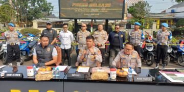 Polres Cianjur Amankan 34 Motor Curian dan Tangkap 6 Pelaku Curanmor