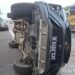 Sopir Microsleep, Fortuner Terguling di Tol Jagorawi Arah Bogor