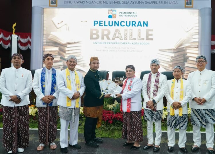 HJB ke-544, DPRD Kota Bogor Luncurkan Perda Versi Braille untuk Aksesibilitas Disabilitas