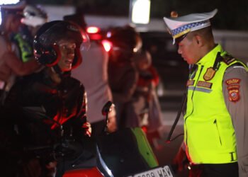 Pengendara Tertib Dapat Sembako Saat Razia Polres Cianjur, 58 Motor Berknalpot Brong Diamankan