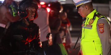 Pengendara Tertib Dapat Sembako Saat Razia Polres Cianjur, 58 Motor Berknalpot Brong Diamankan