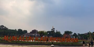 Sempat Jadi Kado HJB, Alun-Alun Kabupaten Bogor Belum Juga Rampung