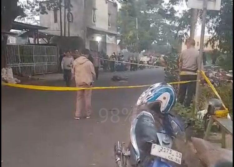 Satpam Tewas Bersimbah Darah di Jalan Cemerlang Sukabumi, Diduga Korban Pembunuhan