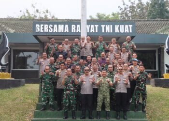 PERKUAT SINERGI, KAPOLRES SUKABUMI KOTA SAMBANGI KODIM 0607