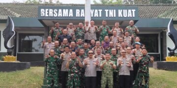 PERKUAT SINERGI, KAPOLRES SUKABUMI KOTA SAMBANGI KODIM 0607