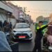 1 ORANG LUKA DALAM KECELAKAAN CANTER TABRAK TOYOTA RAIZE DI CISAAT SUKABUMI