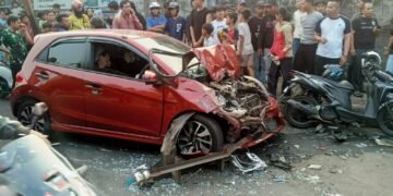6 Kendaraan Terlibat Kecelakaan Beruntun di Kota Bogor, 1 Orang Terluka 