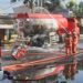Truk Tangki Muat 24 Ribu Liter BBM Terbakar di Warungkondang Cianjur