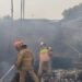 Akibat Korsleting Listrik, Rumah Panggung Bambu di Kemang Ludes Terbakar 