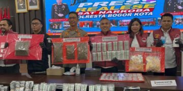 Polresta Bogor Kota Ungkap 61 Kasus Narkoba, 68 Tersangka Ditangkap 