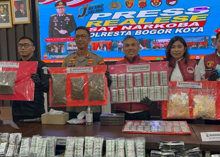 Polresta Bogor Kota Ungkap 61 Kasus Narkoba, 68 Tersangka Ditangkap 