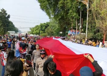 Meriah, Kirab Merah Putih Sepanjang 500 Meter di Kota Bogor Libatkan Ribuan Peserta