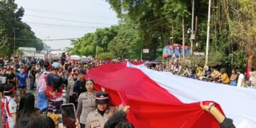 Meriah, Kirab Merah Putih Sepanjang 500 Meter di Kota Bogor Libatkan Ribuan Peserta