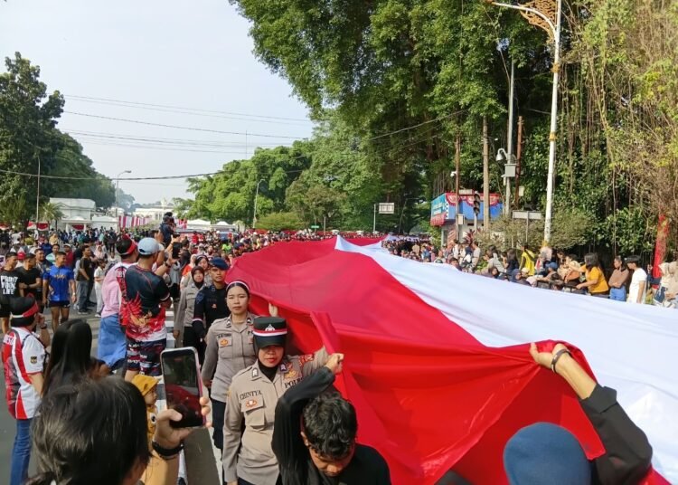 Meriah, Kirab Merah Putih Sepanjang 500 Meter di Kota Bogor Libatkan Ribuan Peserta