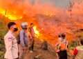 18 Ha Lahan Perhutani di Jampangtengah Terbakar, Api Masih Belum Padam