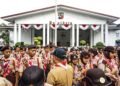 Kontingen Pramuka Kota Bogor Menuju Jamnas XII di Cibubur 