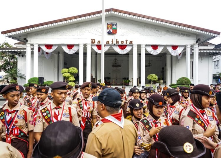 Kontingen Pramuka Kota Bogor Menuju Jamnas XII di Cibubur 