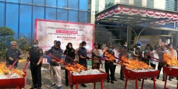 Bea Cukai Bogor Musnahkan 10 Juta Batang Rokok Ilegal