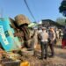 Truk Fuso Bawa Alat Berat Tabrak Pikap di Cugenang, Dua Orang Tewas