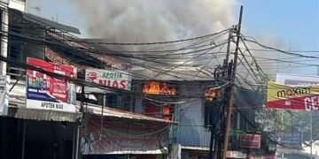 3 Kios Ludes Terbakar Di Citaming,Damkar Kerahkan 3 Unit